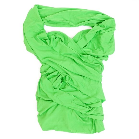 Balenciaga SS19 Runway Green Wrap Strapless Bustier Reverse Halter - FR 38/US 6 - Picture 5 of 15